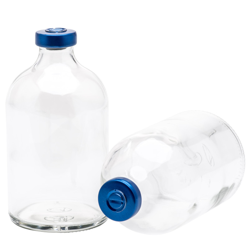 40 x 100ml Clear Glass Vials