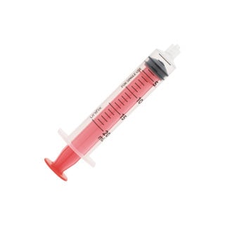 20mL Luer Lock Red Plunger...