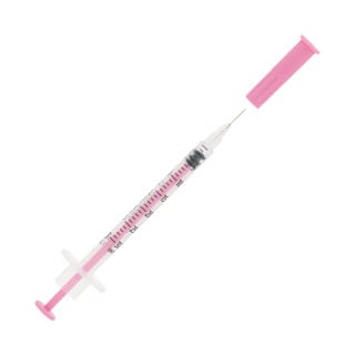 0.3mL 31G 0.25mm x 8mm Pink...